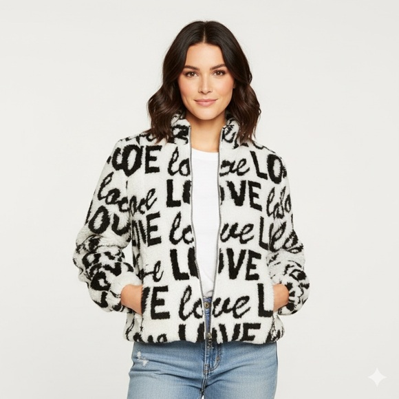 🖤 LOVE Faux Fur Blouson Jacket 💋 - Picture 5 of 12